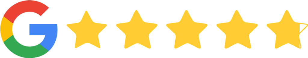 4,8 auf Google